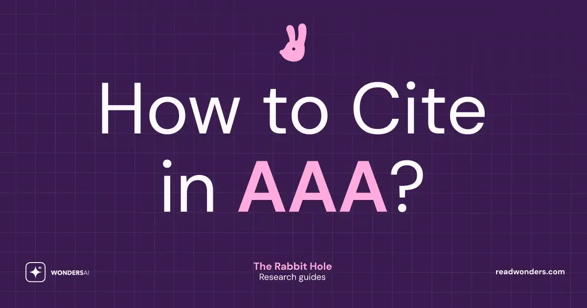 How to Cite in AAA Style: Anthropology Citation Guide