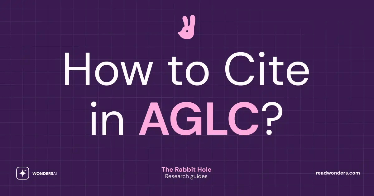 How to Cite in AGLC Style: Australian Legal Citation (4th Edition)