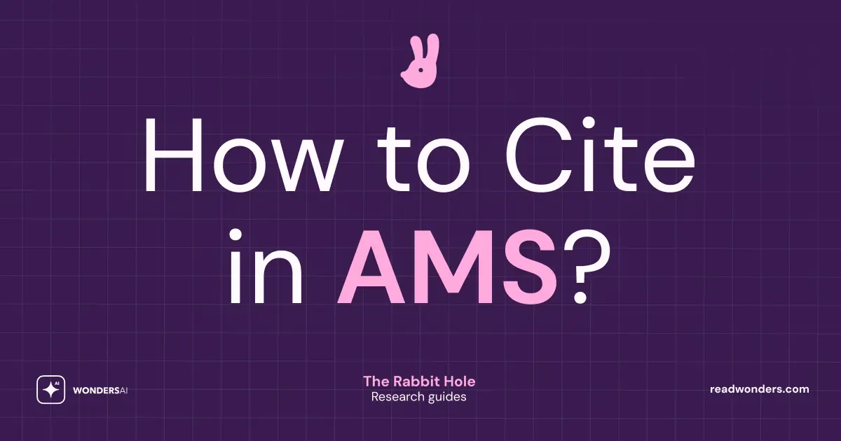 How to Cite in AMS Style: Mathematics Citation Guide