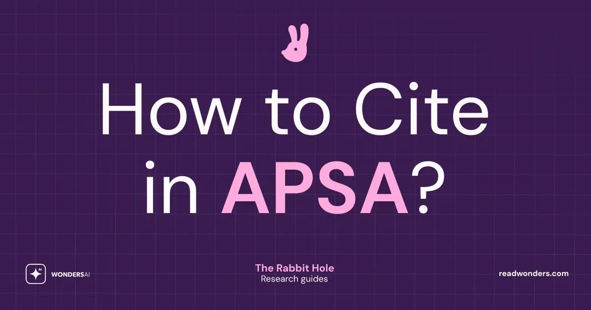 How to Cite in APSA Style: Political Science Citation Guide