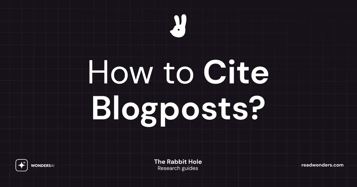 How to Cite a Blog Post