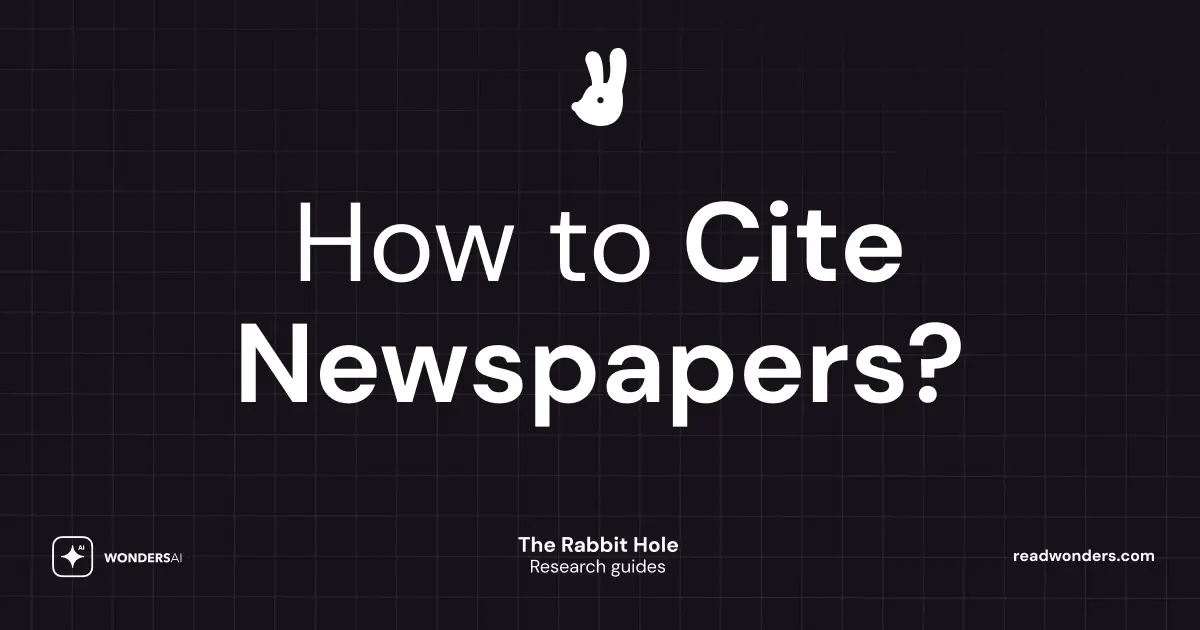 How to Cite a Newspaper Article