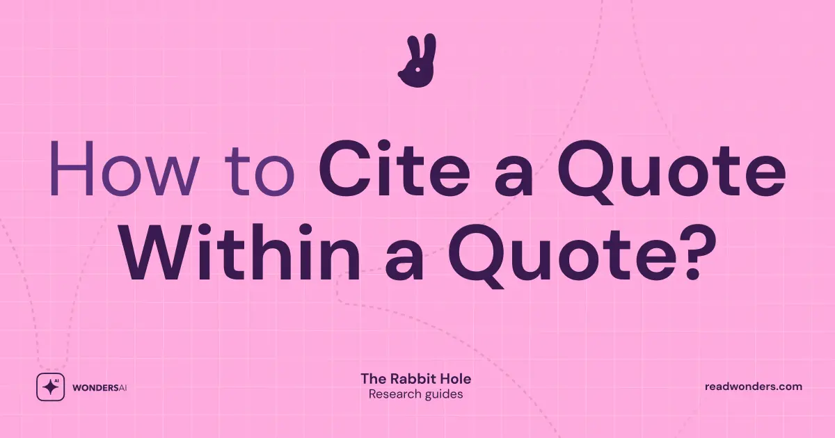 How to Cite a Quote Within a Quote