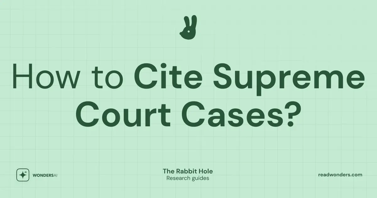 How to Cite a Supreme Court Case