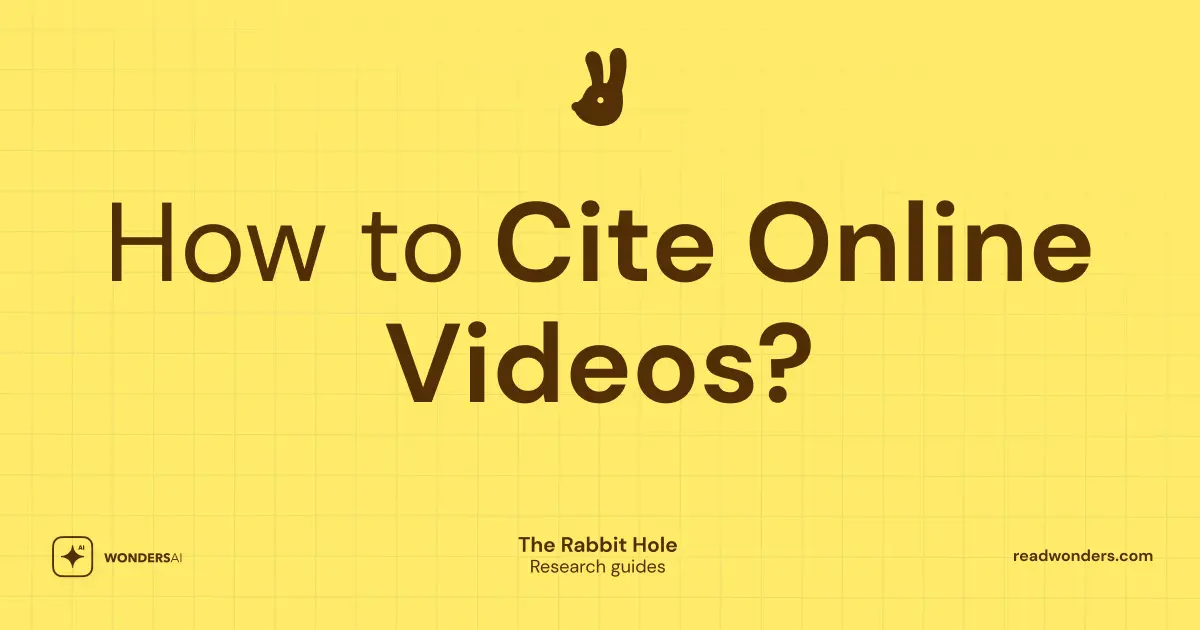 How to Cite Online Videos (YouTube, TikTok, Lectures, Webinars)