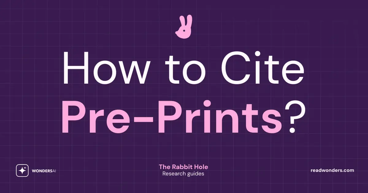 How to Cite Preprints, Working Papers & Non-Peer-Reviewed Sources